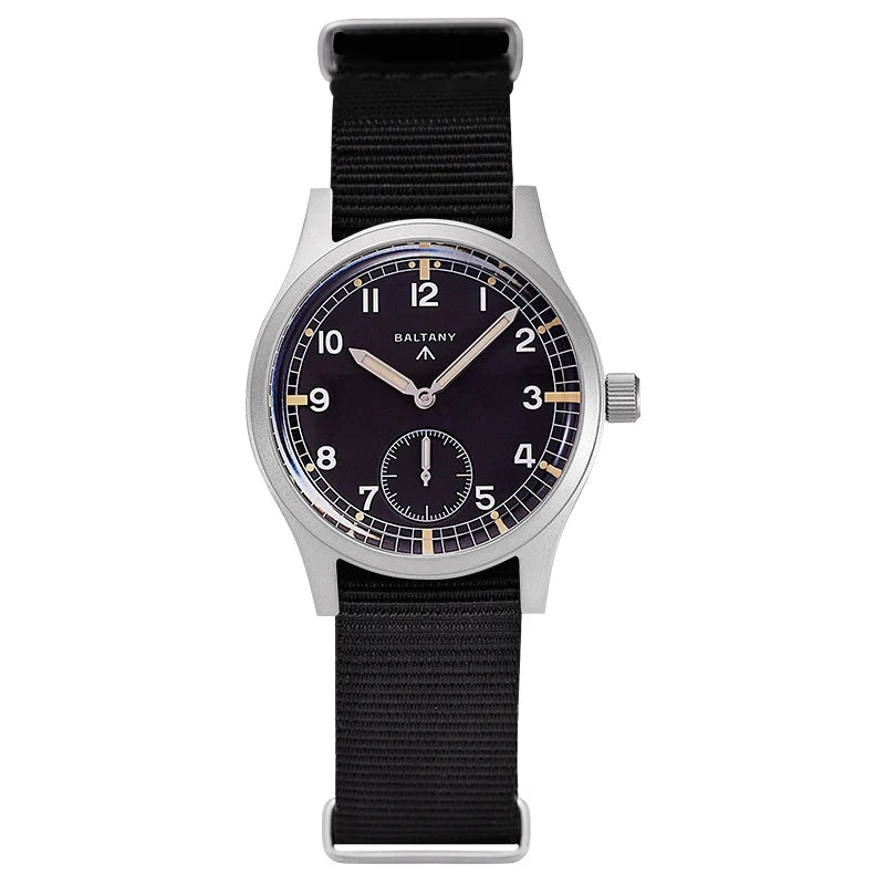 Baltany Dirty Dozen Watch Man S2019 Military Vintage Wristwatch Small Seconds Hand VD78 Quartz Luminous 100M Waterproof Field Wa