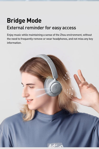 1MORE SonoFlow S Wireless Bluetooth Noise Cancelling Headphones 42dB ANC Hi-Res Audio 90H Battery Life Over-Ear Headset