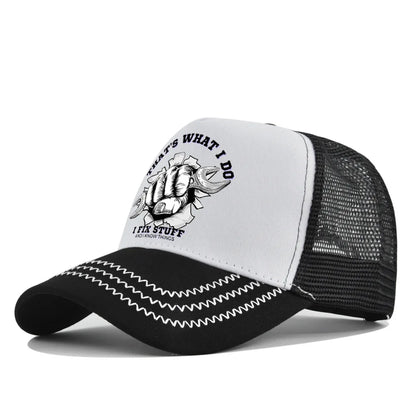 Mode Frühjahr/Sommer Bedruckte Netz-Baseballkappe, atmungsaktiv, Gorras, mit individuellem LOGO für Männer, Frauen und Paare, Schirmkappe, Casquette