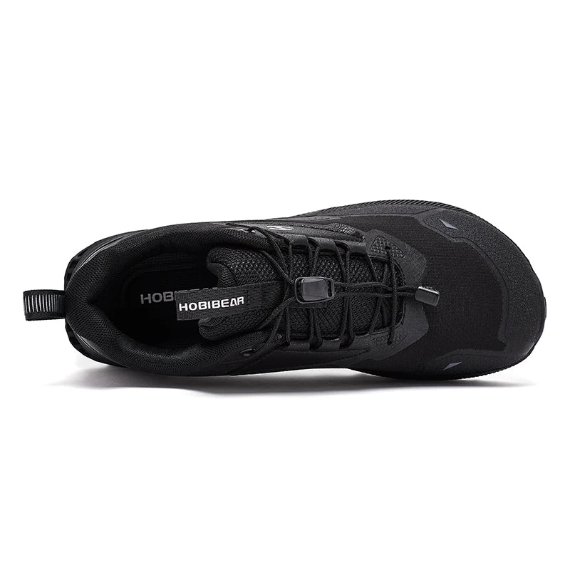 HOBIBEAR Unisex Running Shoes, Elastic Band Hiking Sneakers, Lightweight Breathable Casual Shoes
