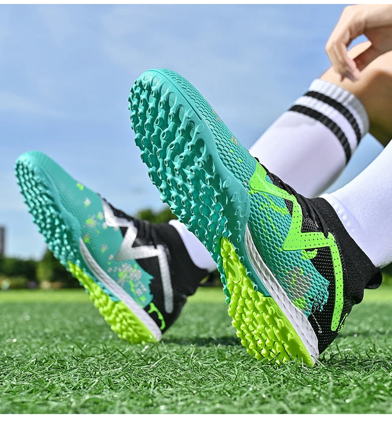Scarpe da calcio TF da uomo, professionali e confortevoli, di alta qualità, scarpe da calcetto da uomo per adulti, casual e ultraleggere