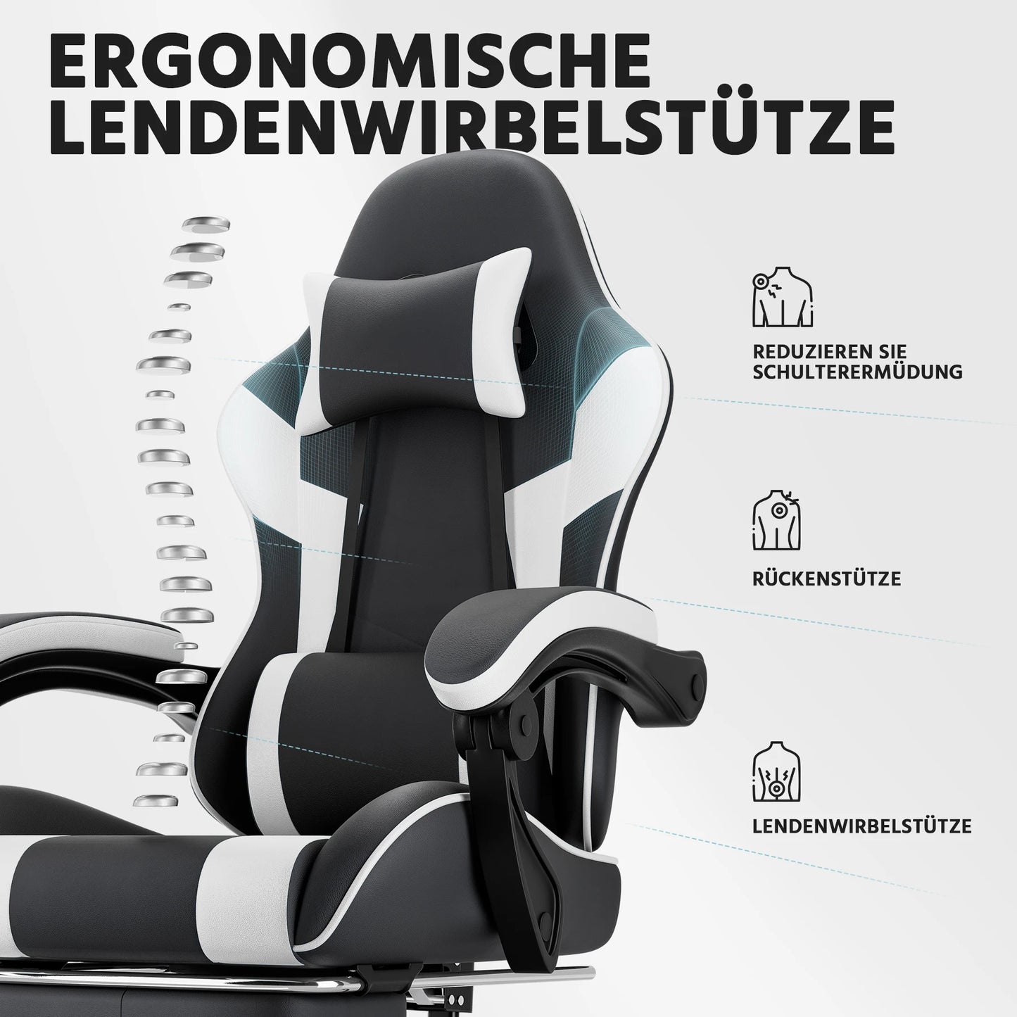 Gaming chairs, office chairs, desk chairs, and swivel chairs. Made with breathable fabric, equipped with 360° swivel casters and seats for easy movement, and featuring soft and comfortable cushions.