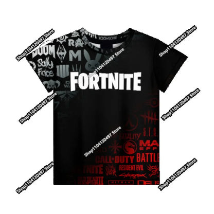 2026 Fortnite T-shirt Boys Summer Anime Game T Shirt Everyone T-Shirt Cute Tee Shirt Basic Battle Gamer Short Sleeve Man Tshirt