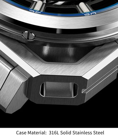 Yelang V1216 Men Watch Luxury Brand Watch 42mm Hollow Dial Japan MIYOTA 8N40 Automatic Movement 100M Waterproof Watch Luminous