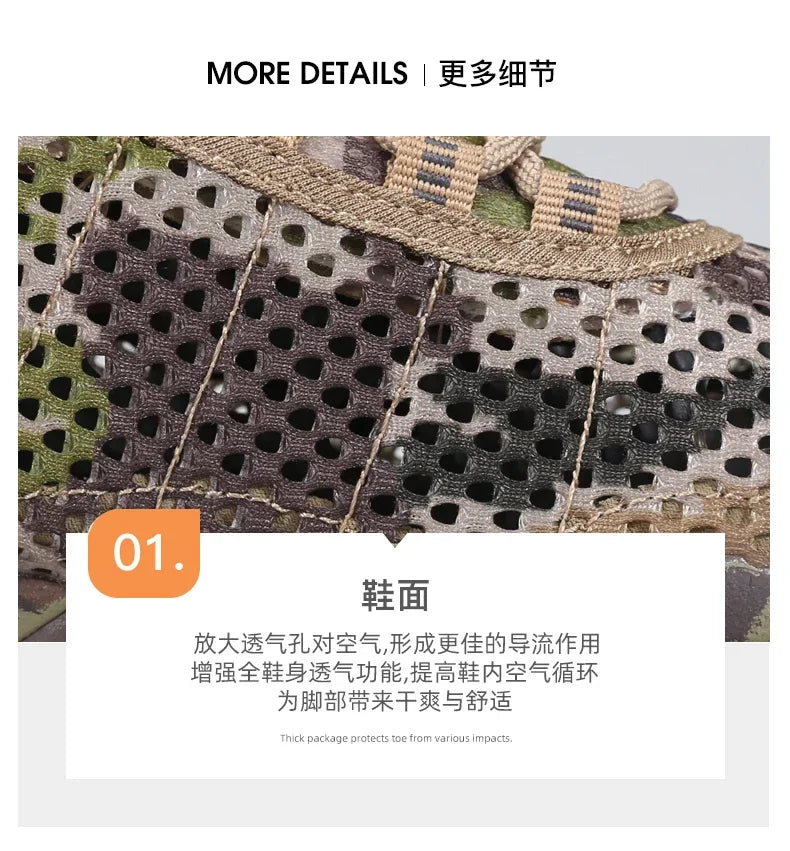 HUMTTO Shoes for Men Non-slip Sports Breathable Summer Hiking Shoes Man Outdoor Luxury Designer Trekking Climbing Mens Sneakers