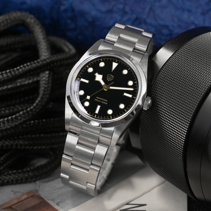 Watchdives WD1016 V3 Watch 37mm VH31 Sweep Quartz Movemet Stainless Steel Watch Waterproof Luminous Sapphire Men Wristwatch