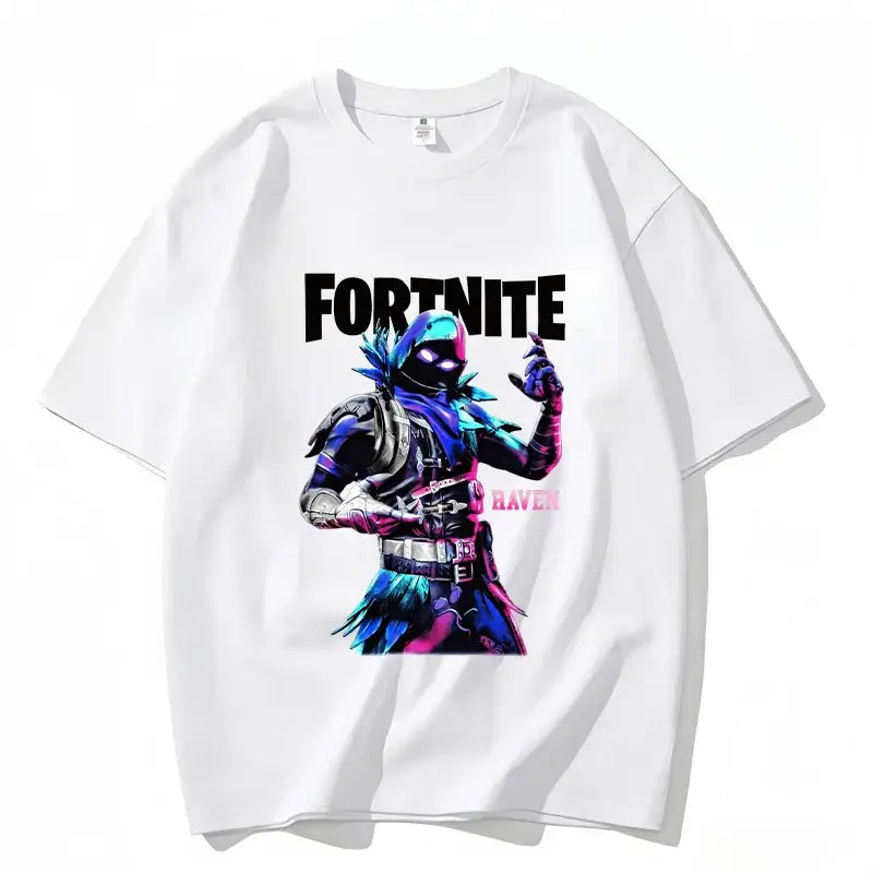 Fortnite majica s okruglim izrezom, uniseks za odrasle, gaming plesna moda, nova, od čistog pamuka, kratkih rukava, savršena za ležerno nošenje i odmor