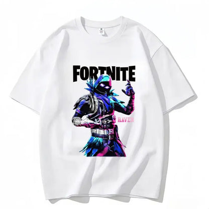 Fortnite majica s okruglim izrezom, uniseks za odrasle, gaming plesna moda, nova, od čistog pamuka, kratkih rukava, savršena za ležerno nošenje i odmor