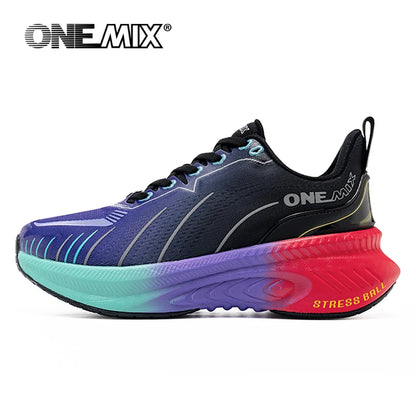 ONEMIX Scarpe da corsa da strada bianche da uomo Scarpe sportive da esterno con cuscinetto d'aria Scarpe da ginnastica da uomo Scarpe da jogging estive Calzature da donna