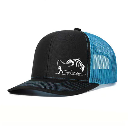 1PC New Fashion Richardson Micro Curved Trucker Cap Fishing PrintedSummer Mesh Breathable Baseball Caps Outdoor Gorras Hombre