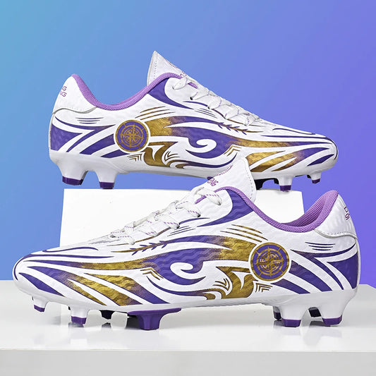 Original Soccer Cleats Men Training Shoes Outdoor Non-slip Children's Football Shoes Long Spikes Men's Futsal Shoes Size 32-45