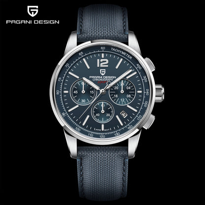 PAGANI DESIGN 2025 New Men Quartz Watches VK63 Fashion Casual 100M Water Resistant Sapphire Glass Stainless Steel Watches