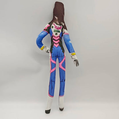 26cm Various Postures Flexible Body Wire Anime Game Overwatch D.Va / Doomfist / Genji / Widowmaker Plush Toy Figure Plushie Doll