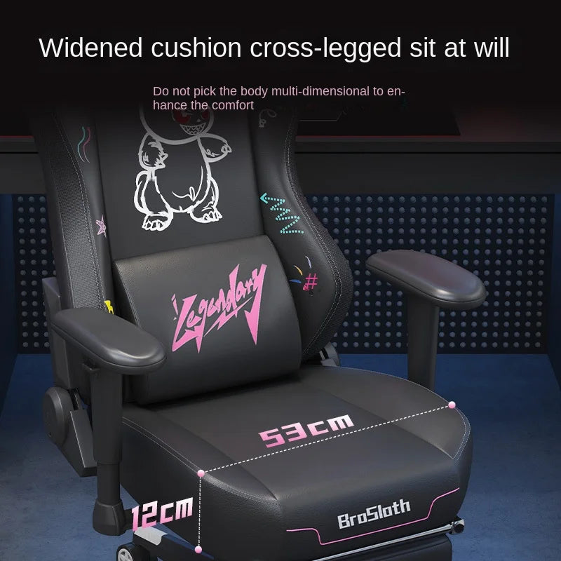 S8 Gaming Chair with 3D Armrests, Adjustable Backrest, Computer Office Chair, Nylon Feet, Gaming Streamer Chair