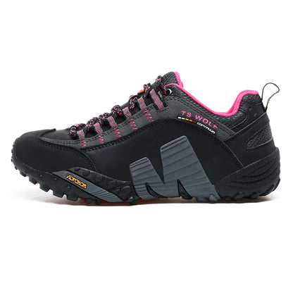 Scarpe da alpinismo da uomo in vera pelle per sport all'aria aperta, antiscivolo, da alpinismo ed escursionismo, scarpe traspiranti da turismo