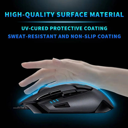 Logitech G402 Wired Gaming Mouse 32-Bit ARM Processor 8 Buttons 500 IPS Anti-Slip for All-Day Gaming and Work Sessions