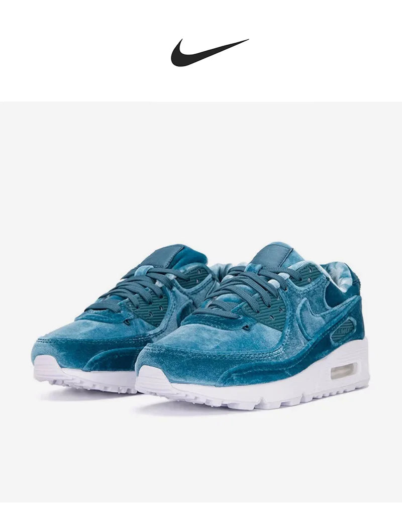 Chaussures de sport Nike Authentic Air Max 90 Blue Velvet pour femme avec amorti à air DO2194-001