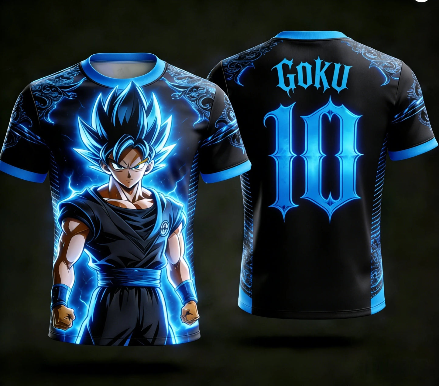 2026 Dragon Ball  Licensed Summer Casual Fashion 3D Print T-shirt Goku No.10 Jersey Men's Kid Sports Short-sleeved