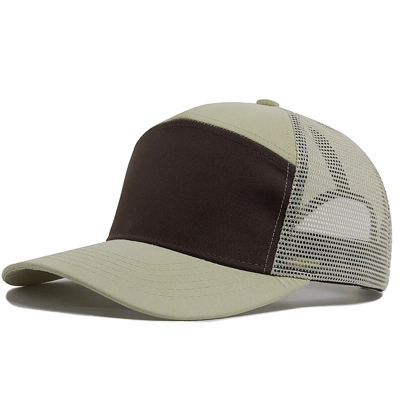Sommer-Baseballkappe mit 7-Panel-Design, Fashion-Hip-Hop-Mesh-Kappen, Herren-Trucker-Cap, Visier, Hardtop, Snapback, Damen, Unisex, coole neue Marke