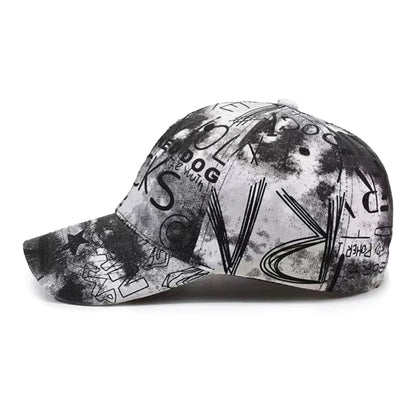 Unisex Graffiti Letters Baseball Caps Spring Autumn Outdoor Adjustable Casual Hats Sunscreen Hat Sports Cap