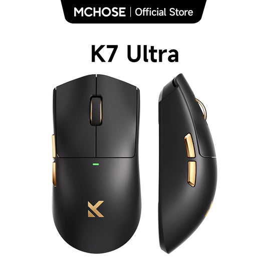MCHOSE K7 Ultra Wireless Gaming Mouse with PAW3950 Sensor, 8K Polling Rate, Magnetic Wireless Charging Dock, Lightweight Esports Mouse
