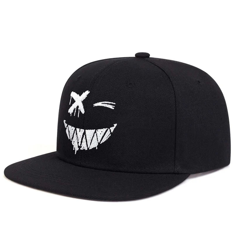 Hip-Hop-Herrenkappen – Personalisierte, bestickte Baseballkappe – Verstellbare Snapback-Kappe aus Baumwolle – Sonnenkappe für Frühling und Sommer – Freizeitkappen