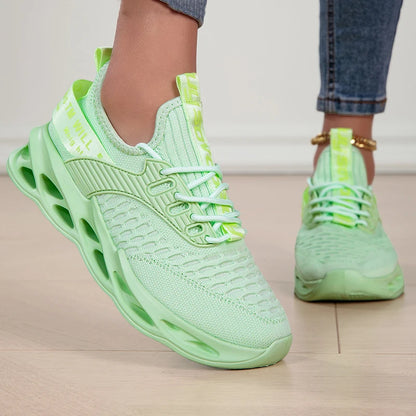 Zapatillas deportivas de moda para mujer, zapatillas con plataforma, zapatos planos de primavera-invierno, zapatillas de running para mujer, tallas grandes, 43
