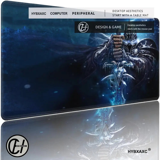 XXL gaming dodaci, gamerska podloga za tipkovnicu i stol, neklizajuća, World of Warcraft Lich King podloga za miš za laptop i prijenosno računalo, podloge za miš HYBXAXC
