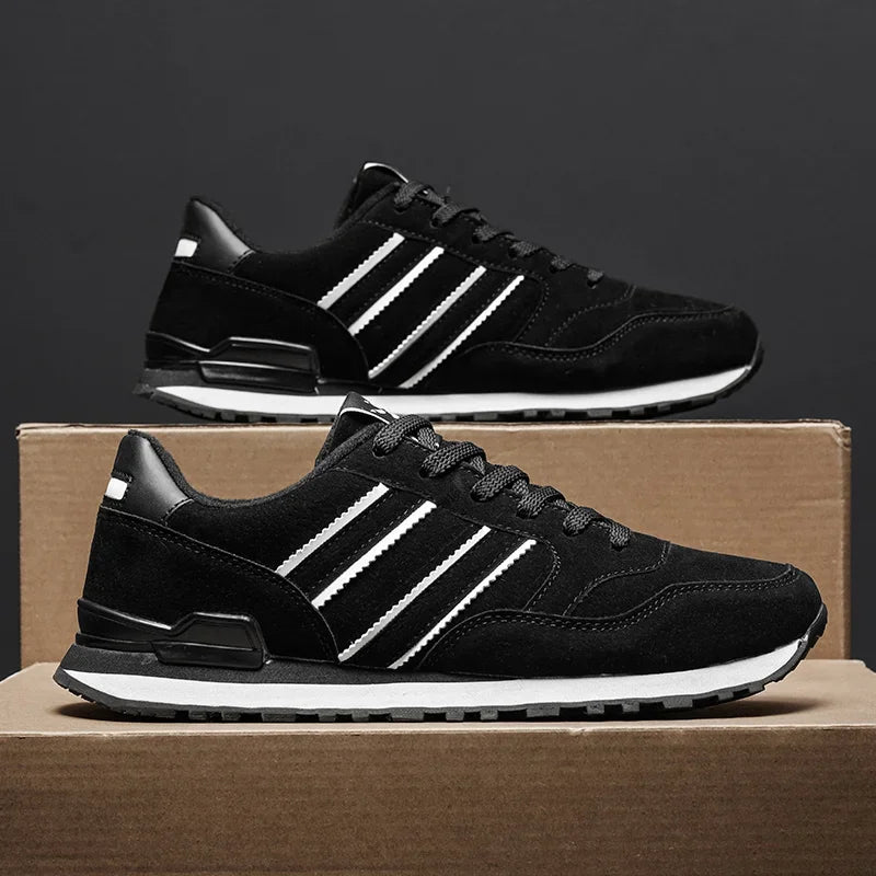 Herren-Sneaker, Leder-Freizeitschuhe, atmungsaktive Herbstschuhe für Herren, flache Herrenschuhe, Herren-Freizeitschuhe