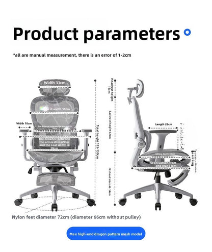 Scaun multifuncțional, scaun de birou, scaun pentru computer, scaun rabatabil, scaun ergonomic pentru odihnă, scaun pivotant, scaun e-sports