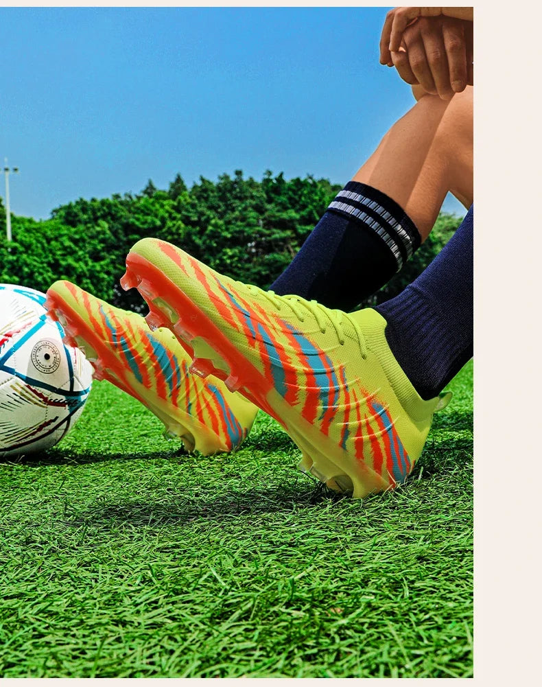 New Men's Football Boots Sport Soccer Shoes Match Unisex Ultralight Cleats Comfortable Non-Slip Outdoor Adult Grass High-quality