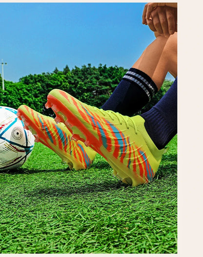 New Men's Football Boots Sport Soccer Shoes Match Unisex Ultralight Cleats Comfortable Non-Slip Outdoor Adult Grass High-quality