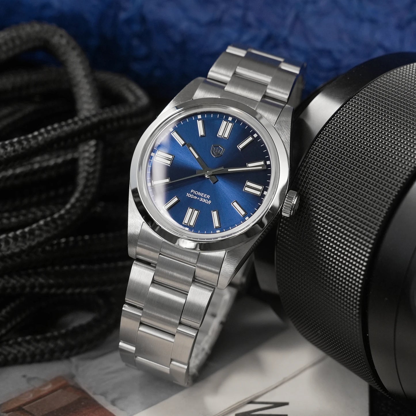 Watchdives WD1016 V3 36Mm VH31 Quartz Watch Man Multicolored K1 Bubble Mirror Sapphire Luminous 100M Waterproof Steel Wristwatch