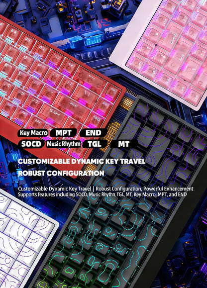 IROK Carotmas Mercury68 Mercury 68 Mercury68 Pro Mercury68 Max RT 0.001mm 8K Teclado mecánico magnético gaming con cable para gamers