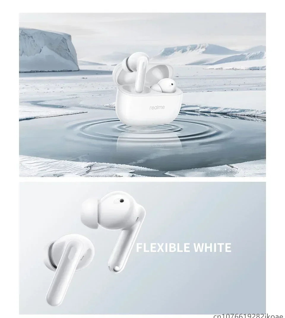 realme Buds T310 Wireless Earbuds Bluetooth 5.4 – 46dB Active Noise Cancelling HiFi Earphones with Deep Bass & Long Battery Life