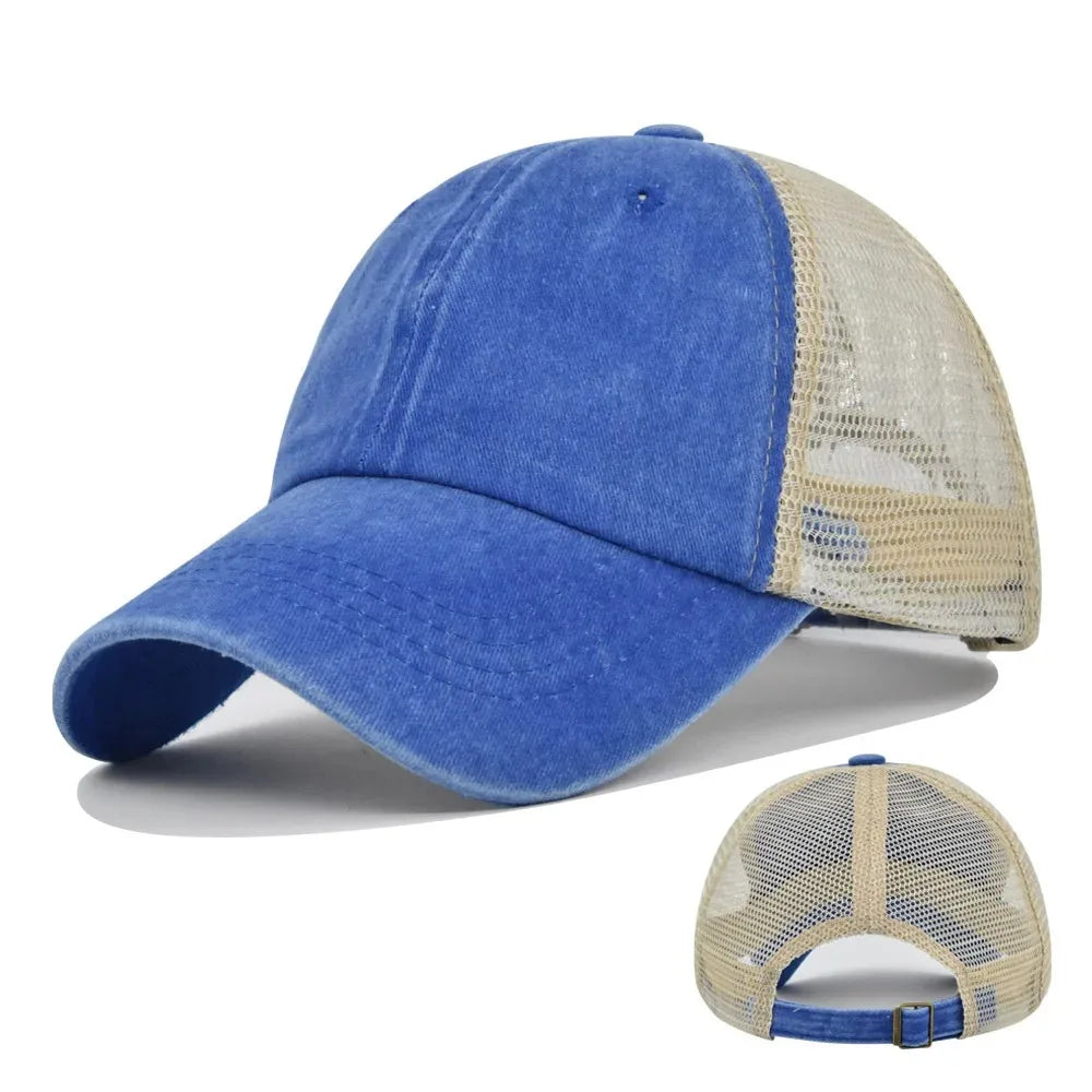 Printed personalized logo Baseball cap Summer cap Adult mesh cap Mesh cap Solid cap unisgender shade Spring Fall cap Hip Hop fit