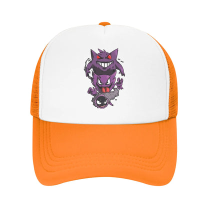 Pokemon Pikachu Trucker Hats Adult Vintage  Dad Hat Trucker Hat Sun Hats Adjustable Snapback Caps Mesh Baseball Caps Summer