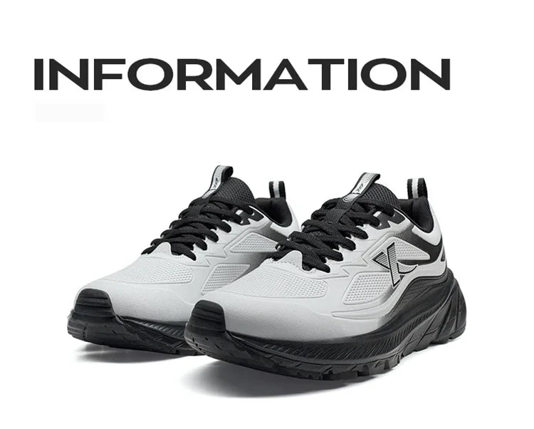 Xtep Herren-Laufschuhe – leicht, atmungsaktiv, stoßdämpfend, strapazierfähig, langlebig, gepolstert – Sneaker 875419110002