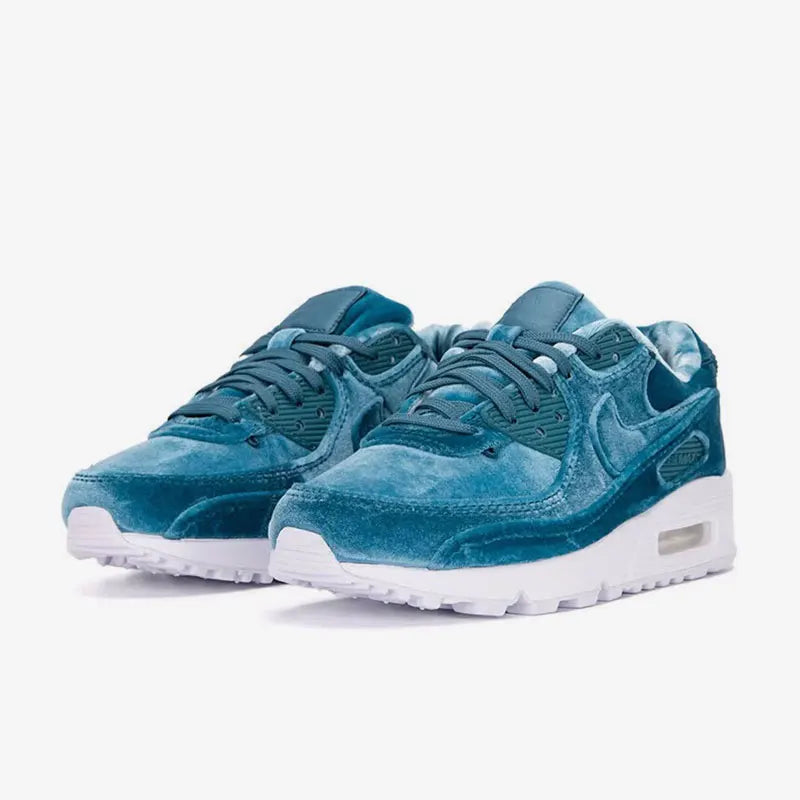 Chaussures de sport Nike Authentic Air Max 90 Blue Velvet pour femme avec amorti à air DO2194-001