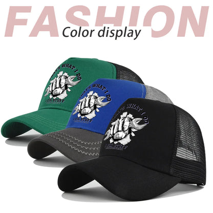Mode Frühjahr/Sommer Bedruckte Netz-Baseballkappe, atmungsaktiv, Gorras, mit individuellem LOGO für Männer, Frauen und Paare, Schirmkappe, Casquette