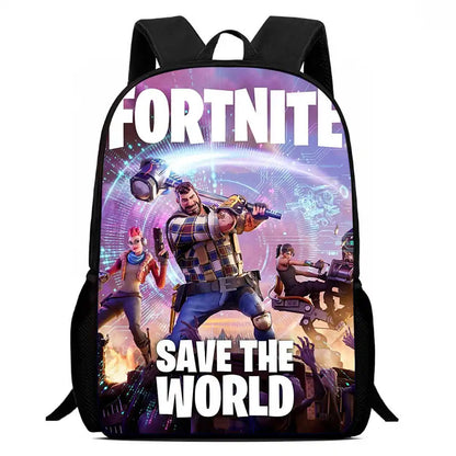 Children's Student Fortnite Cartoon Boys and Girls Large Capacity Backpack
