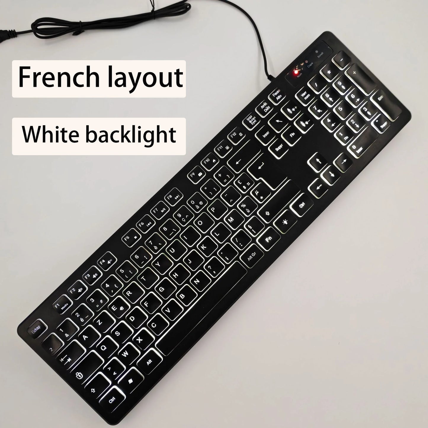 Spanish/French (AZERT)/Russian/Arabic/German keyboard layout Backlit wired Desktop Gaming Keyboard For Desktop Computer office