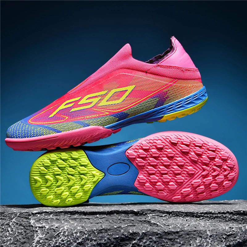 New Men's Football Boots Ultralight Sport Indoor Cleats Soccer Shoes Grass Adult Non-Slip Non Slip Fg Turf Futsal Comfortable