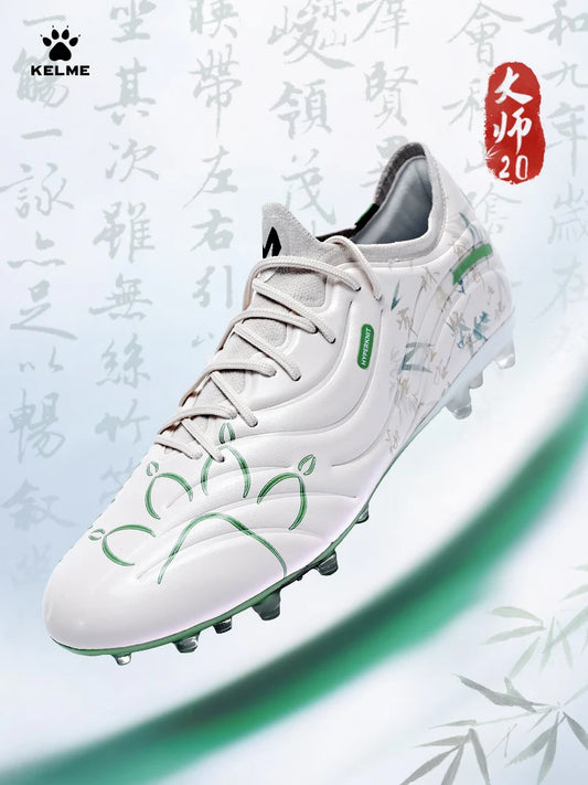 Kelme Men's Football Shoes Adult MG Short Spikes Artificial Turf Training Football Boots Ultra Light Anti-Slip Soccer Shoes