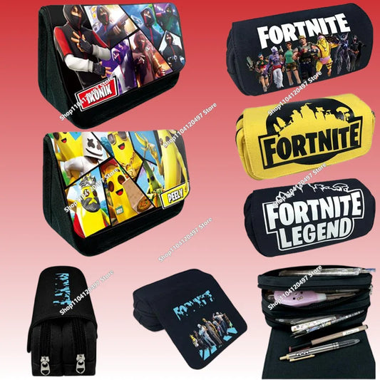 Anime-Federmäppchen Kawaii Fortnite Stifteetui mit großem Fassungsvermögen, wasserdichte Handheld-Cosplay-Stiftetasche, Büro-Schreibwaren, Geschenkspielzeug