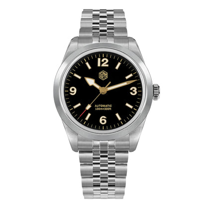 San Martin 38mm Men Sport Watch Fashion Luxury Explore Climbing Automatic Mechanical Sapphire Waterproof 5 Links Bracelet BGW-9
