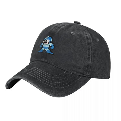 Megaman 8-Bit-Baseballkappe, neu, niedliche Vintage-Luxuskappe für Damen und Herren