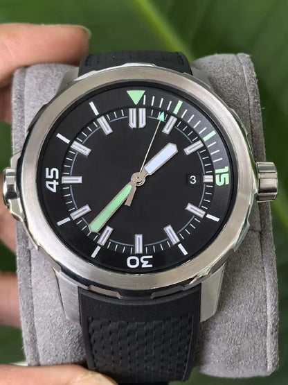 A11 Store Customized Watch  Men Chronograph Watch Aquatimer Watches Multifunctional Stainless Steel Black Blue Rubber