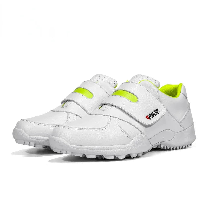 PGM Barn Flickor Pojkar Golfskor Halkfria Läder Utomhus Barnsneakers Sportskor XZ054