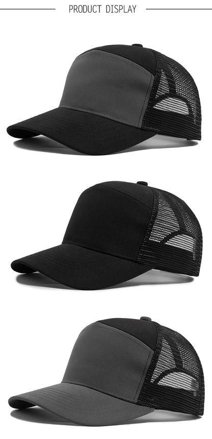 Sommer-Baseballkappe mit 7-Panel-Design, Fashion-Hip-Hop-Mesh-Kappen, Herren-Trucker-Cap, Visier, Hardtop, Snapback, Damen, Unisex, coole neue Marke